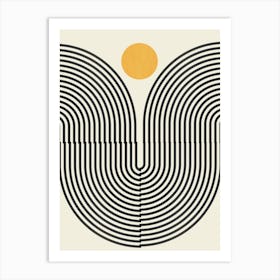 Lines in harmony 5 Art Print