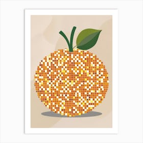 Mosaic Orange Art Print