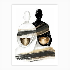 Buddhist Prayer Bowls Art Print