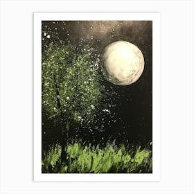 Full Moon Art Art Print