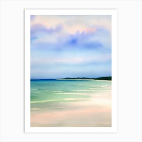 Yalong Bay Beach 2, Hainan Island, China Watercolour Art Print