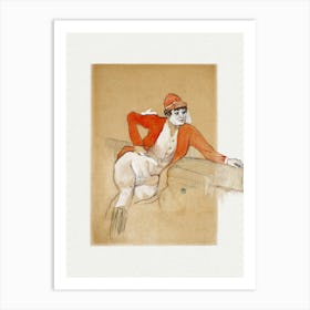 La Macarona In The Costume Of A Jockey (1893), Henri de Toulouse-Lautrec Art Print