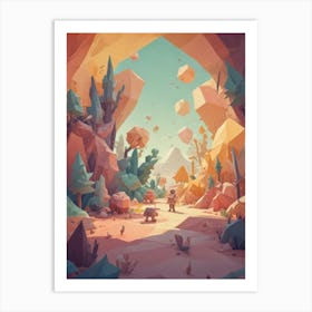 Pixel Art 3 Art Print