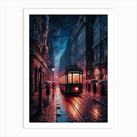 Night On The Street Art Print