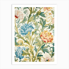 Floral Wallpaper 394 Art Print