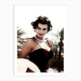 Actress Sophia Loren Art Print