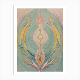 Pastel Flame Art Print