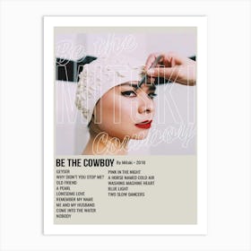 Be The Cowboy By Mitski 2018 Poster Art Print