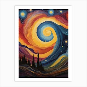 Starry Night 95 Art Print