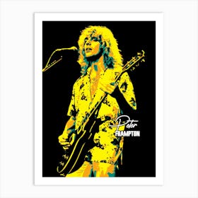 Peter Frampton Rock Musician Legend In My Pop Art Illustration Poster