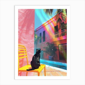 Rainbow Cat 4 Art Print