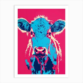 Cow - Pop Art Art Print
