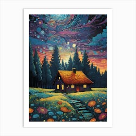 House In The Forest Art Print