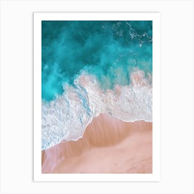 Aerial Beach Scene Art Print