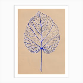 Leaf illustration Art Print