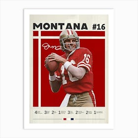 Joe Montana Art Print