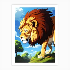 Lion Of The Jungle Art Print