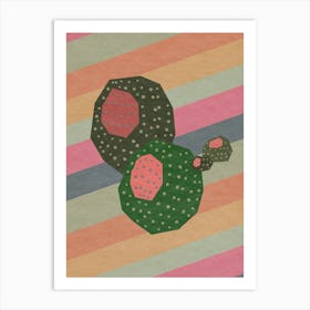 Geometrical Abstract Cactus 3 Art Print