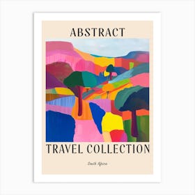 Abstract Travel Collection Poster South Africa 2 Art Print