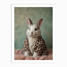 Rabbit In Leopard Print Art Print