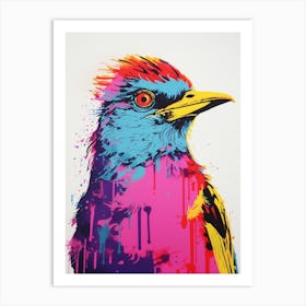 Andy Warhol Style Bird Cuckoo 4 Art Print