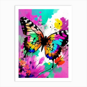 Butterfly Painting 172 Art Print