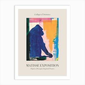 Gorilla 2 Matisse Inspired Exposition Animals Poster Art Print