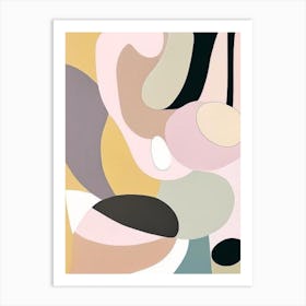 Abstract Gravity Well Musted Pastels Art Print