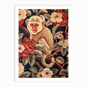 Chinese Lunar Year Of The Monkey 2 Full William Morris Style Art Print