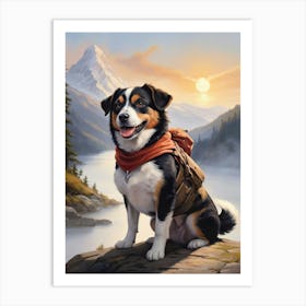 Mountain Dog Adventurer Art Print