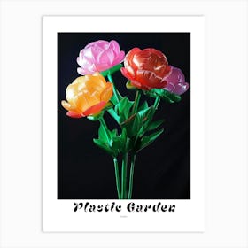 Bright Inflatable Flowers Poster Peony 2 Art Print