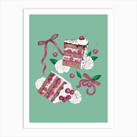 Black Forest Cake Art Print