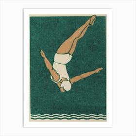 Diver Print 1 Art Print