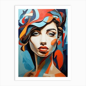 Abstract Of A Woman 1 Art Print