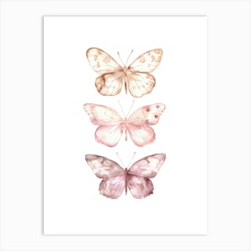 Pink Butterflies Art Print