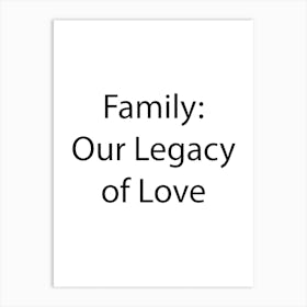 Family Quote 13 Art Print