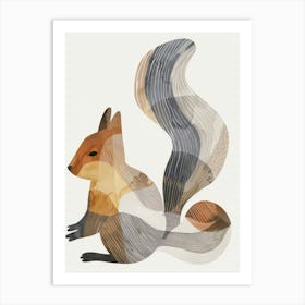 Charming Nursery Kids Animals Squirrel 2 Art Print