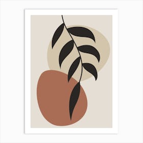 Abstract Leaf Painting Art Print