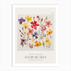 Fleurs Sechees, Dried Flowers Exhibition Poster 13 Art Print