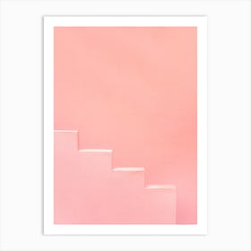 Pink Steps Of Muralla Roja Art Print