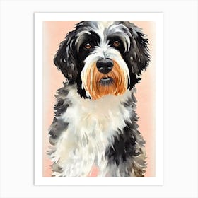 Portuguese Water Dog Watercolour Dog Art Print