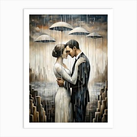 In the Rain Art Print