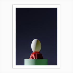 Egg On Top Of A Box Art Print