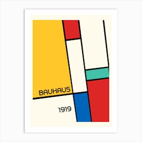 Bauhaus Geometric Minimalist Art Print