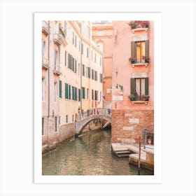 Venice Pastel Canal Art Print