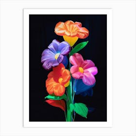 Bright Inflatable Flowers Wild Pansy 3 Art Print