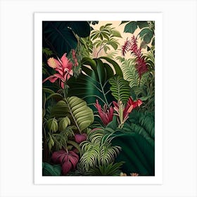 Hidden Paradise 6 Botanicals Art Print