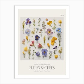 Fleurs Sechees, Dried Flowers Exhibition Poster 14 Art Print