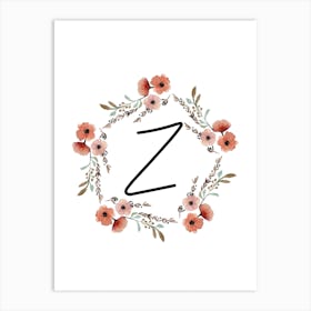 Wild Flower Z Art Print
