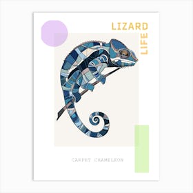 Carpet Chameleon Modern Abstract Illustration 2 Poster Art Print